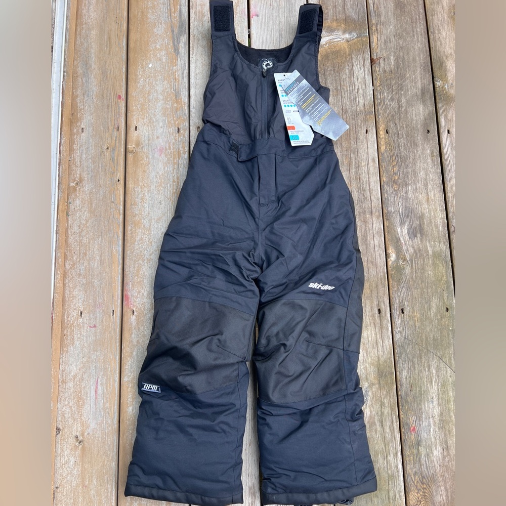 Ski Doo BRP NWT SIZE 6y X-team overall Black Winter Bib